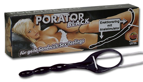Porator Black   2 I 1 Erektionsring