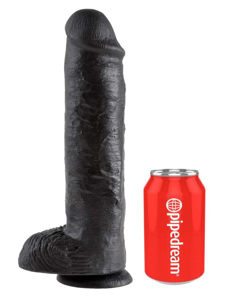 11" Realistisk Dildo med Sugefod fra King Cock - Udsalg!
