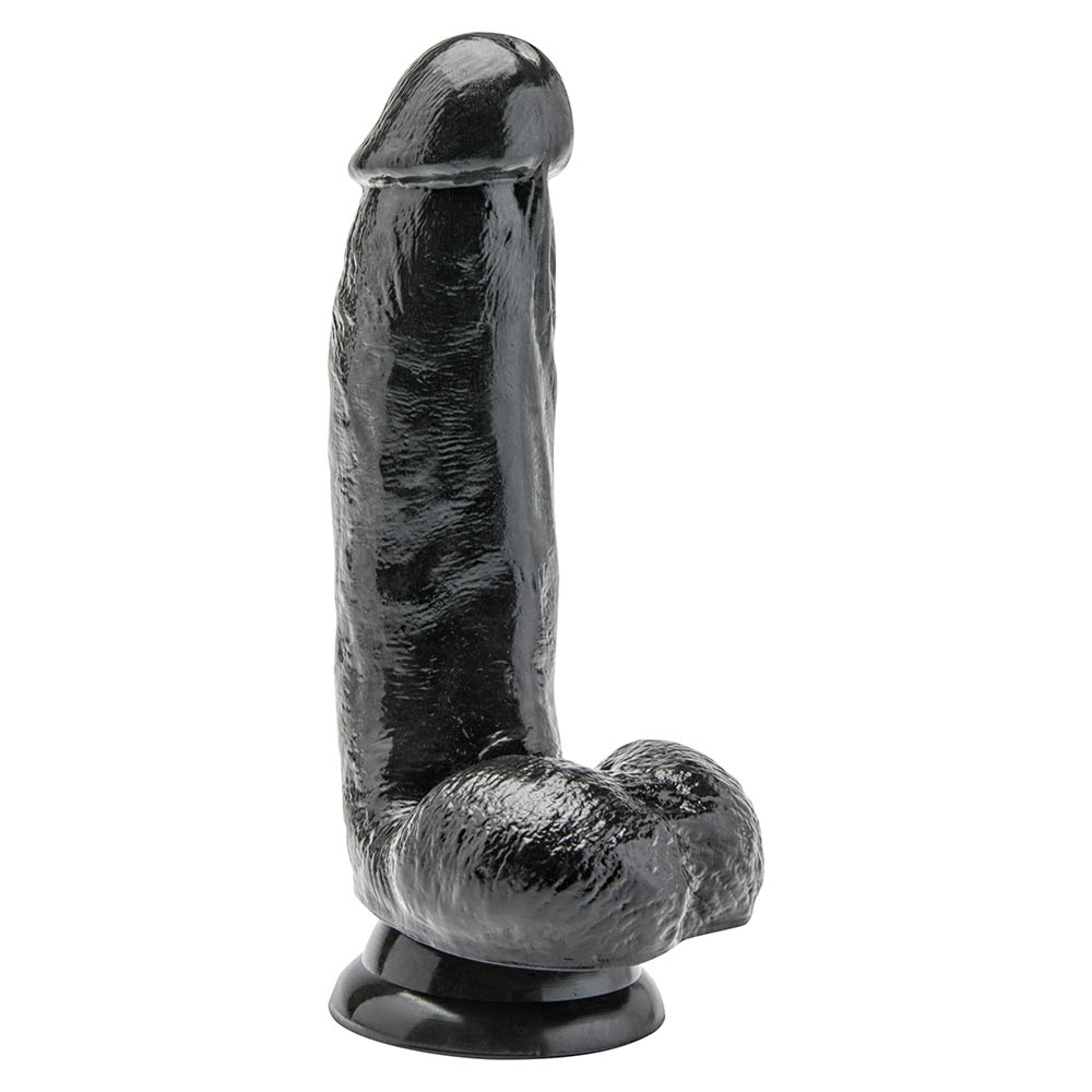Get Real Sort Dildo Med Kugler 15cm fra Toy Joy