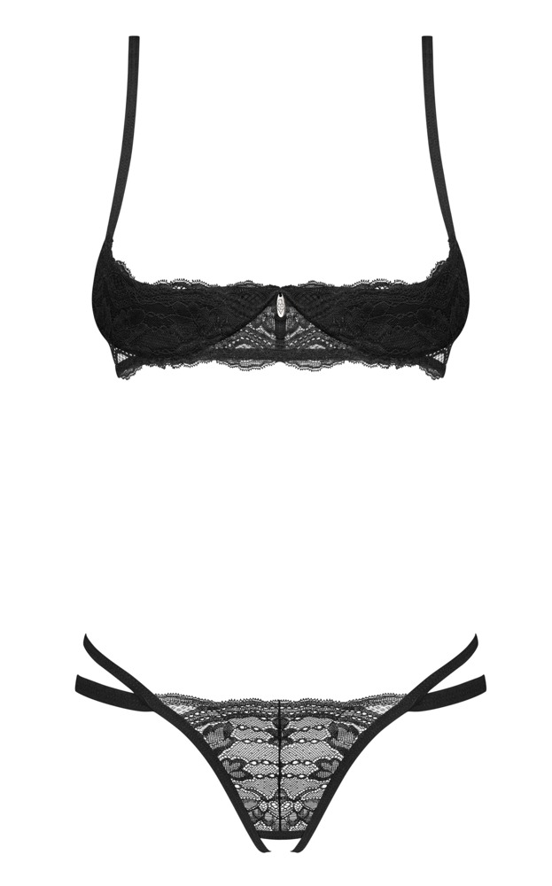 2 Delt Åben Lingeri Sæt "Nutris" - Forførende Elegance