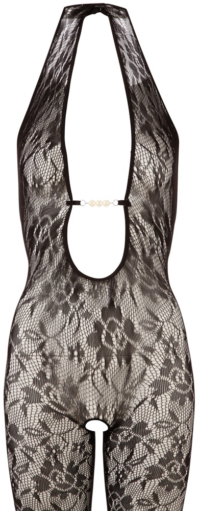 Elegant og Fristende Catsuit med Perlestreng - Udsalg!