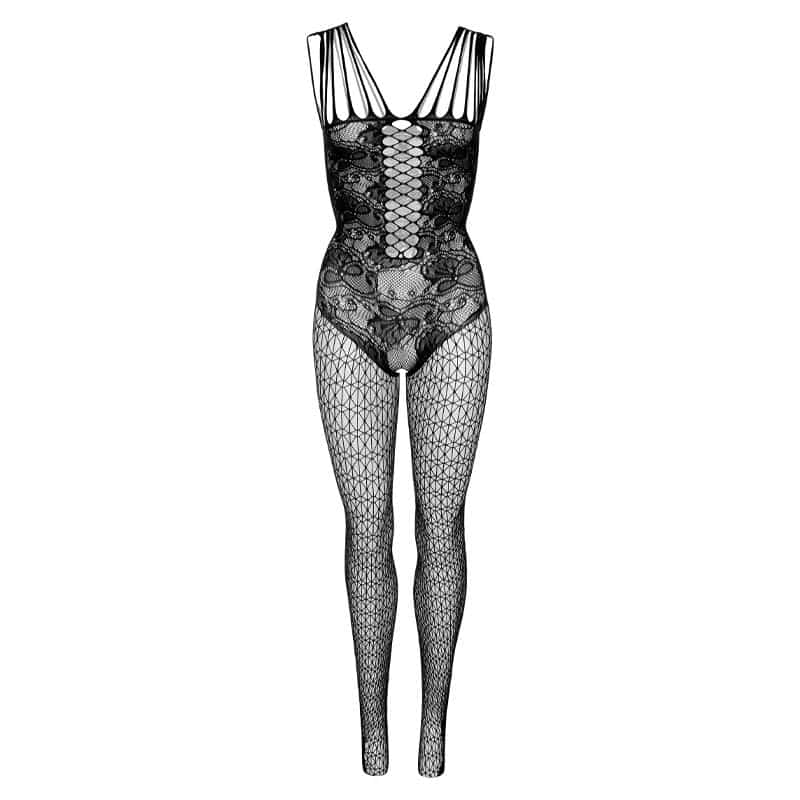 Hex And Lace Bundløs Catsuit Sort fra Daring Intimates