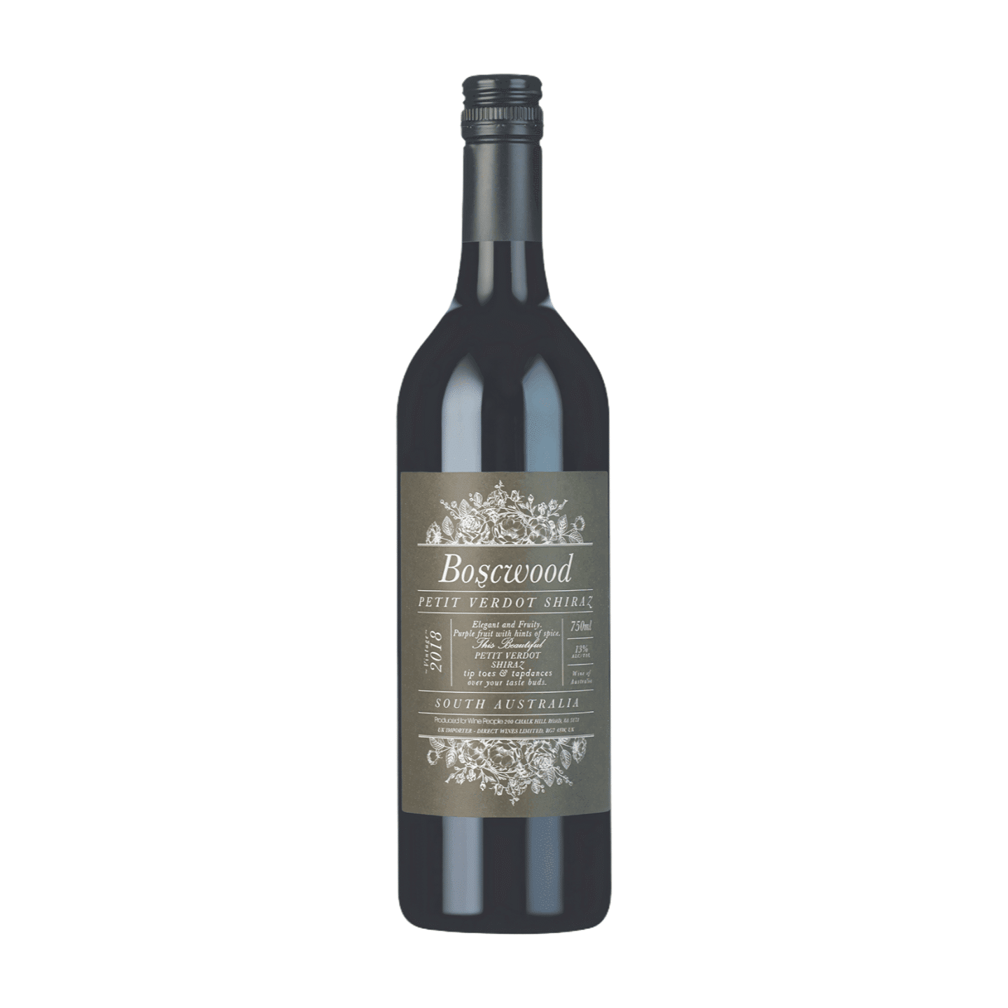 Boscwood Petit Verdot Shiraz 2018 - Udsalg på Rødvin!