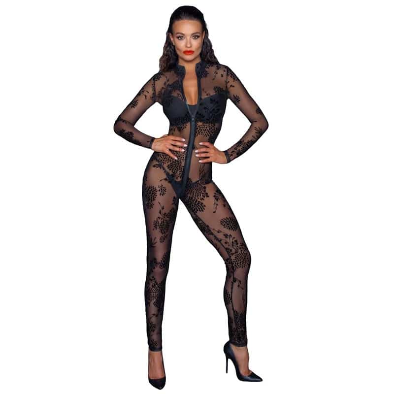 Toxic Catsuit Sort   L fra Noir Handmade