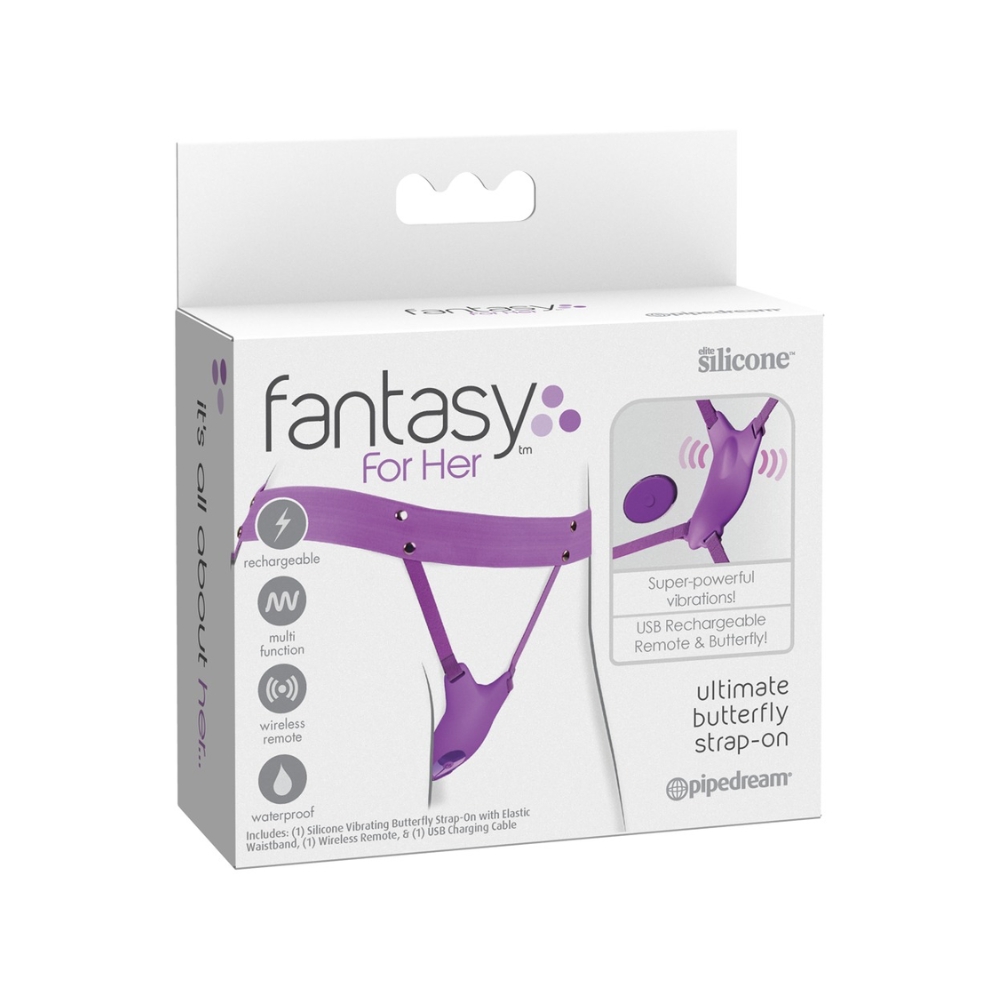 Fantasy For Her   Strap On Med Fjernbetjening fra Pipedream