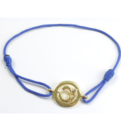 Chakra Aum Armbånd med Safir – Forgyldt Tilbud!