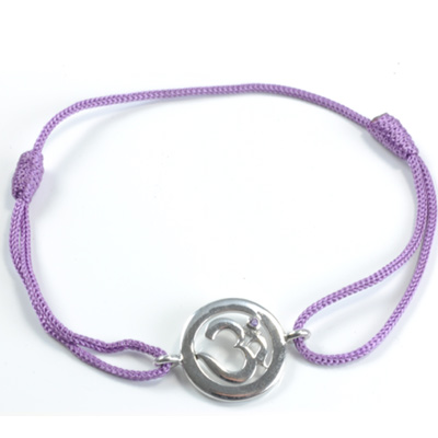 Chakra Aum Armbånd med Ametyst - Spirituelt Smykke
