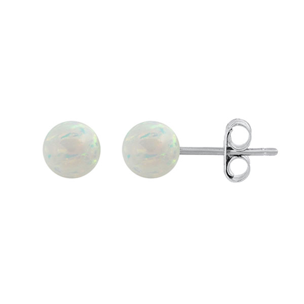 ørestikker Med Opal   3 Mm   Pr Par fra Smykker I Hvid »