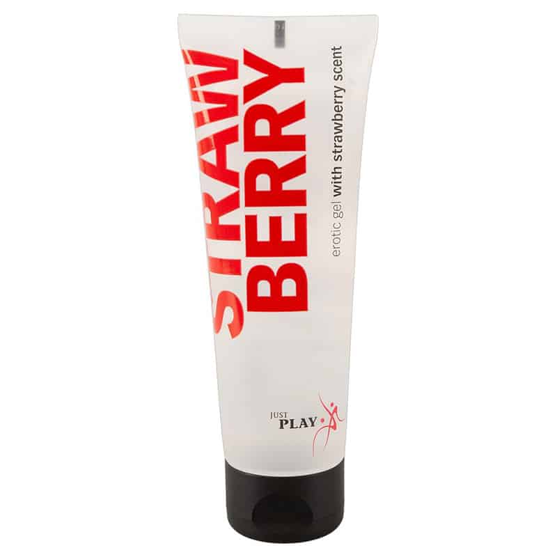 Strawberry Massage Gel 80 Ml fra Just Play