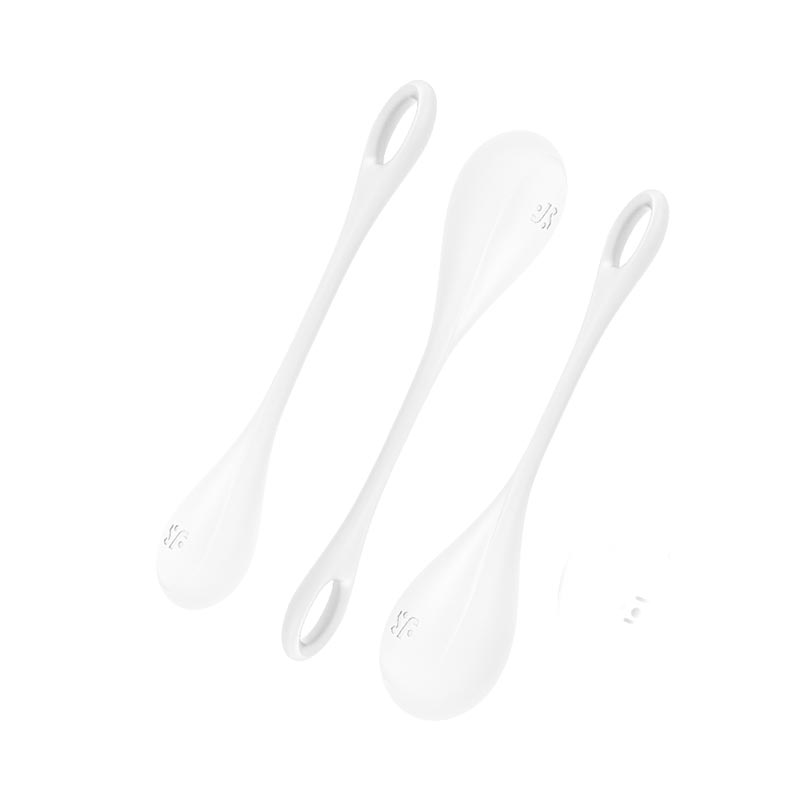 Yoni Power 1 Bækkenbundskugler Hvid fra Satisfyer