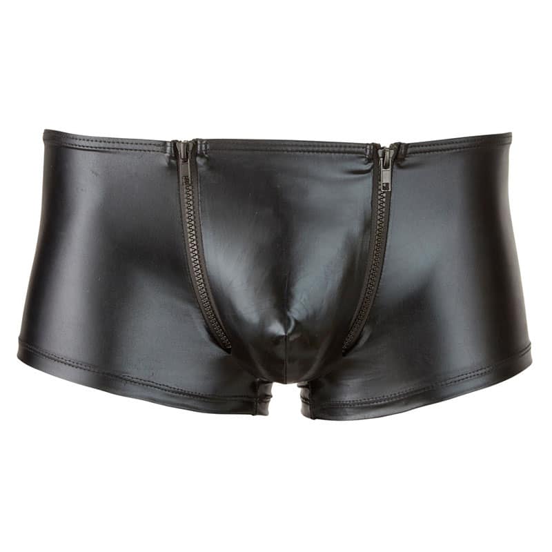 Nick Boxershorts Med Lynlås Sort   S fra Svenjoyment