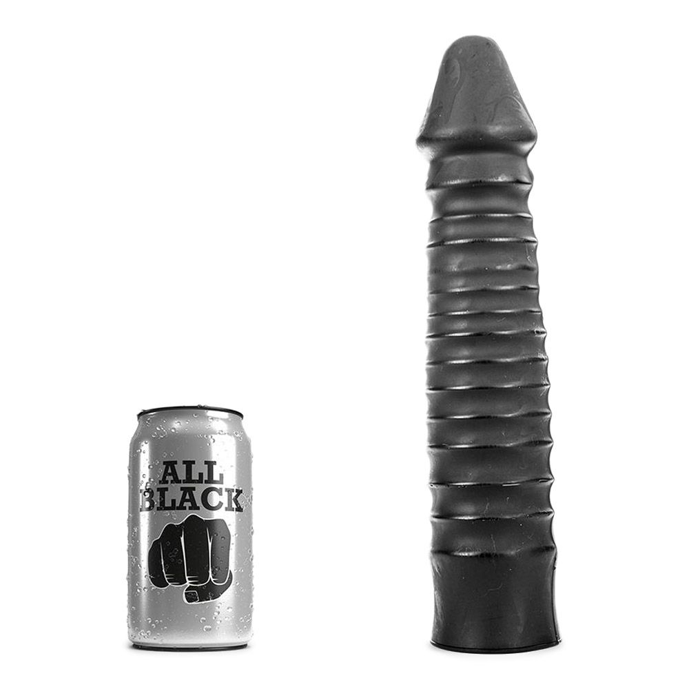 29   Stor Anal Dildo Med Riller fra All Black