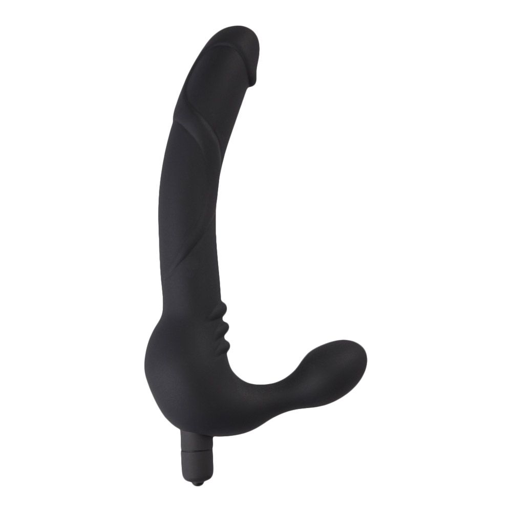 Dobbelt Strap On Med Vibration     Perfekt Til Parleg fra Axus Lite