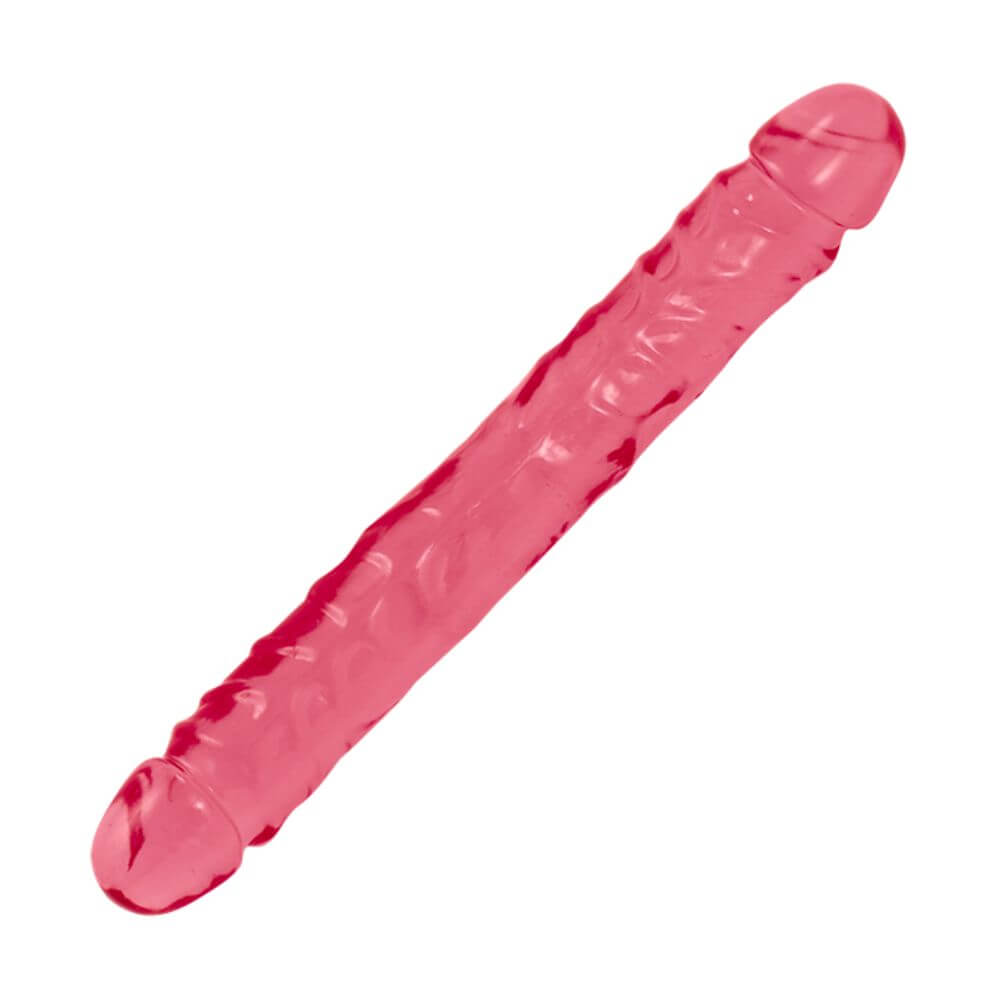 Crystal Jellies Dobbelt Dildo   Pink fra Doc Johnson