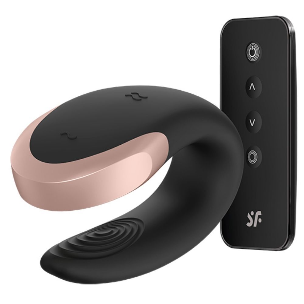 Double Love     Par Vibrator Sort fra Satisfyer