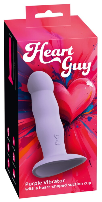 Heart Guy   Opladelig Dildo Med Sugekop fra You2toys