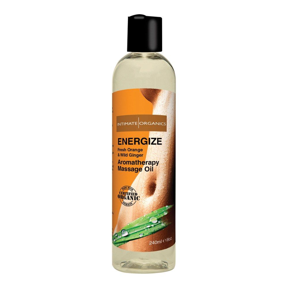 Aromatherapy     Massageolie Med Duft   Energize   240 Ml fra Intimate Organics