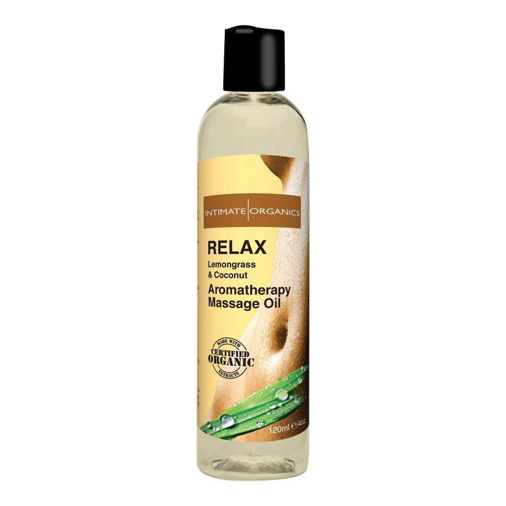 Aromatherapy     Massageolie Med Duft   Relax  120 Ml fra Intimate Organics