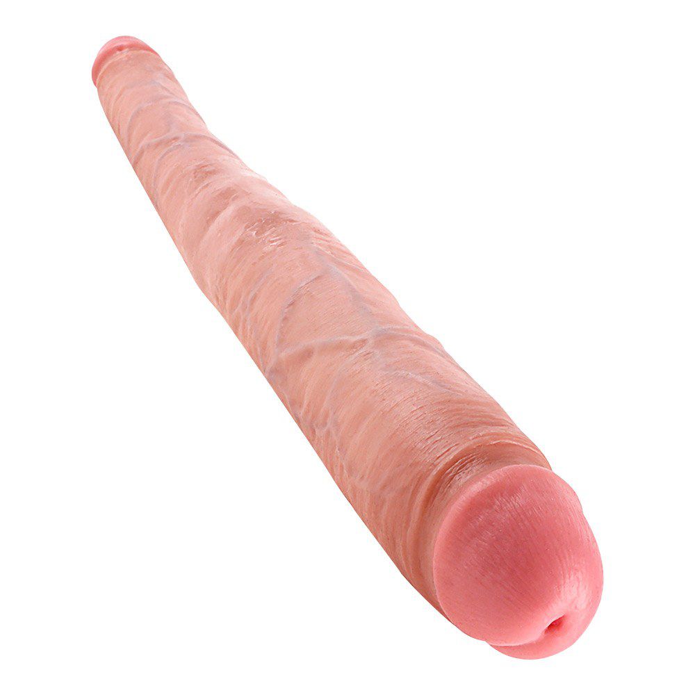 40 Cm Tapered Double Dildo   Ljus Hudfärg fra King Cock