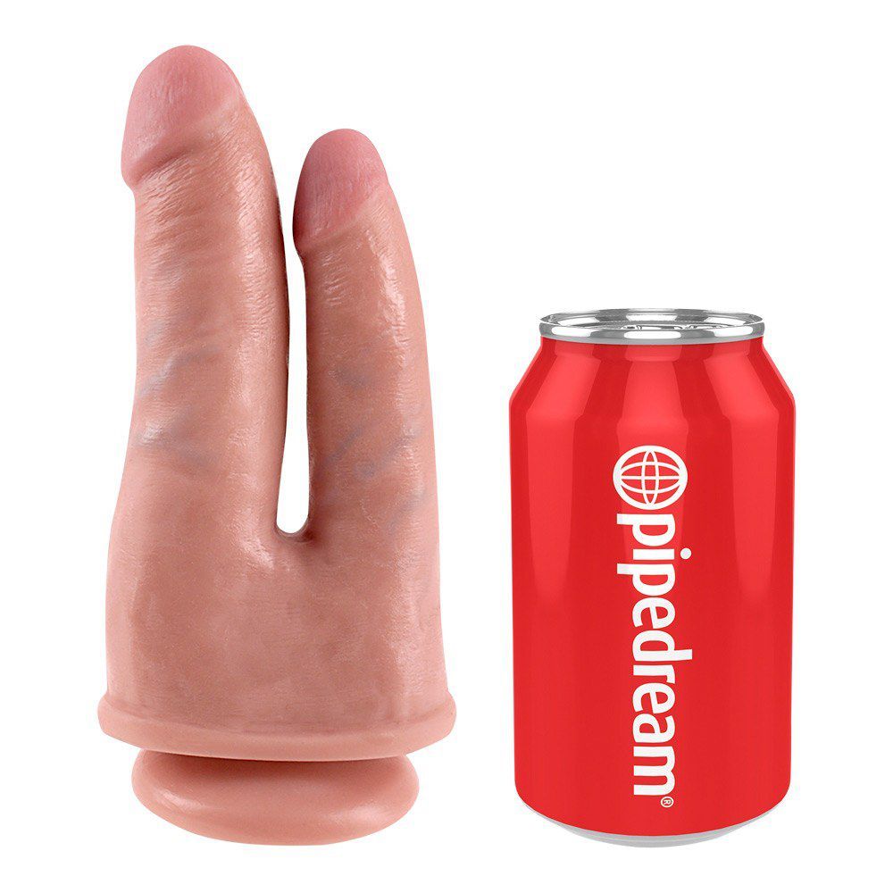 Double Penetrator   Lys Hudfarve fra King Cock