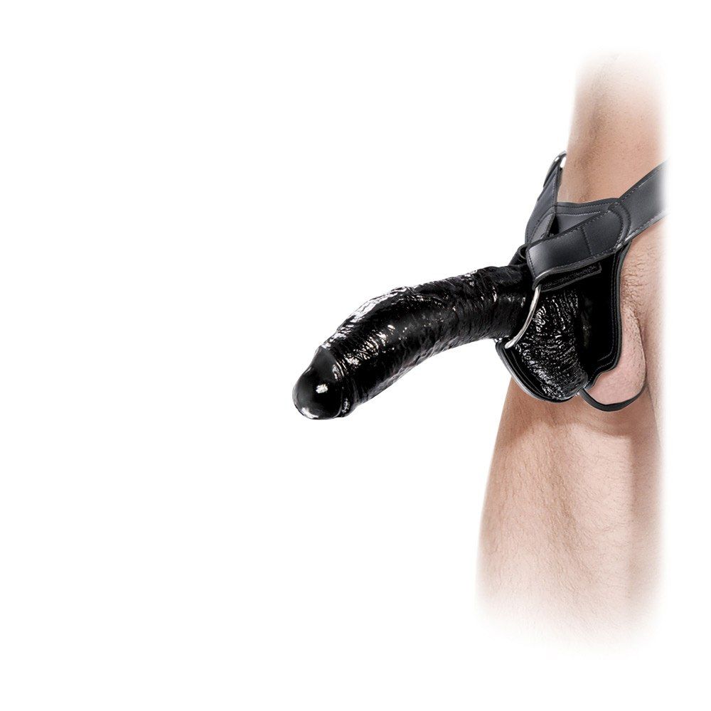 Hul Strap On Dong   Sort fra Pipedream