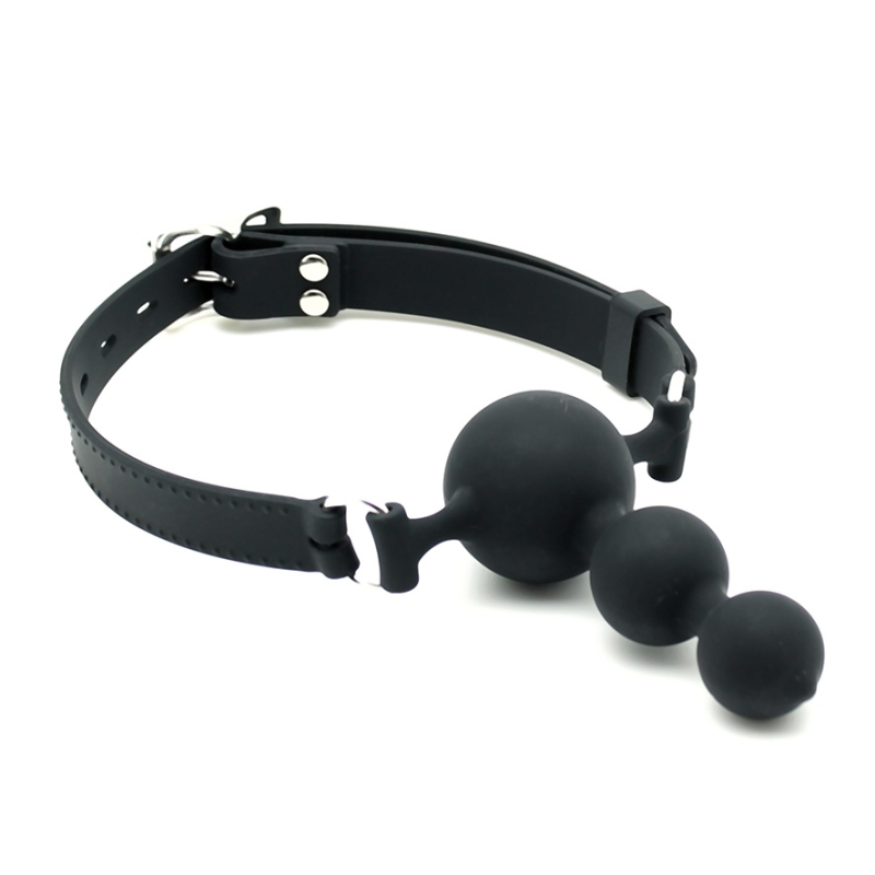 Rimba   Gag Med Tredobbelte Bolde fra Rimba Latex Play