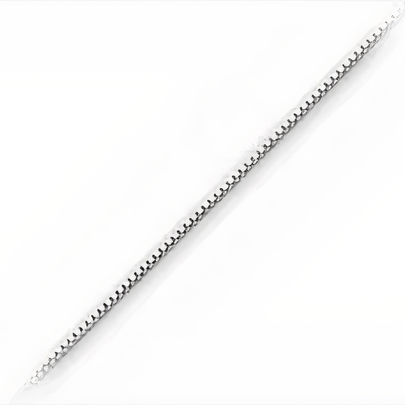 Venezia Box Halskæde i Sterling Sølv - 51cm, 0,8mm Tykkelse