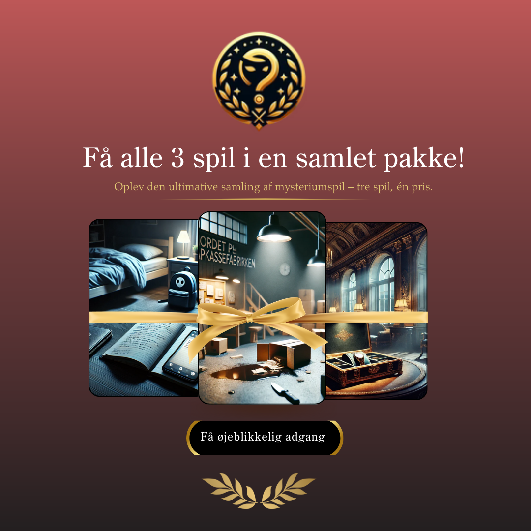 Det Ultimative Mysteriepakke  Tre Gådefulde Spil fra Selskabsspillet