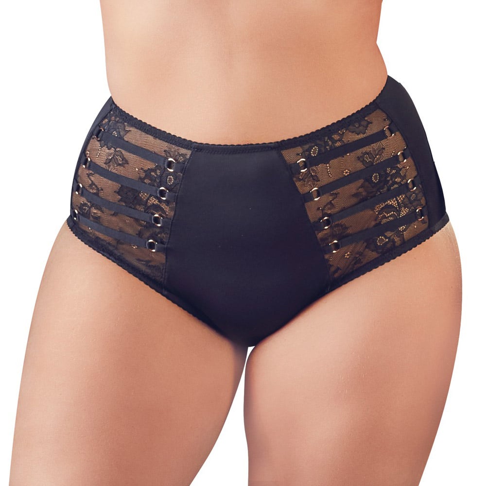 Cate Plus Size Trusse Sort   L fra Cottelli
