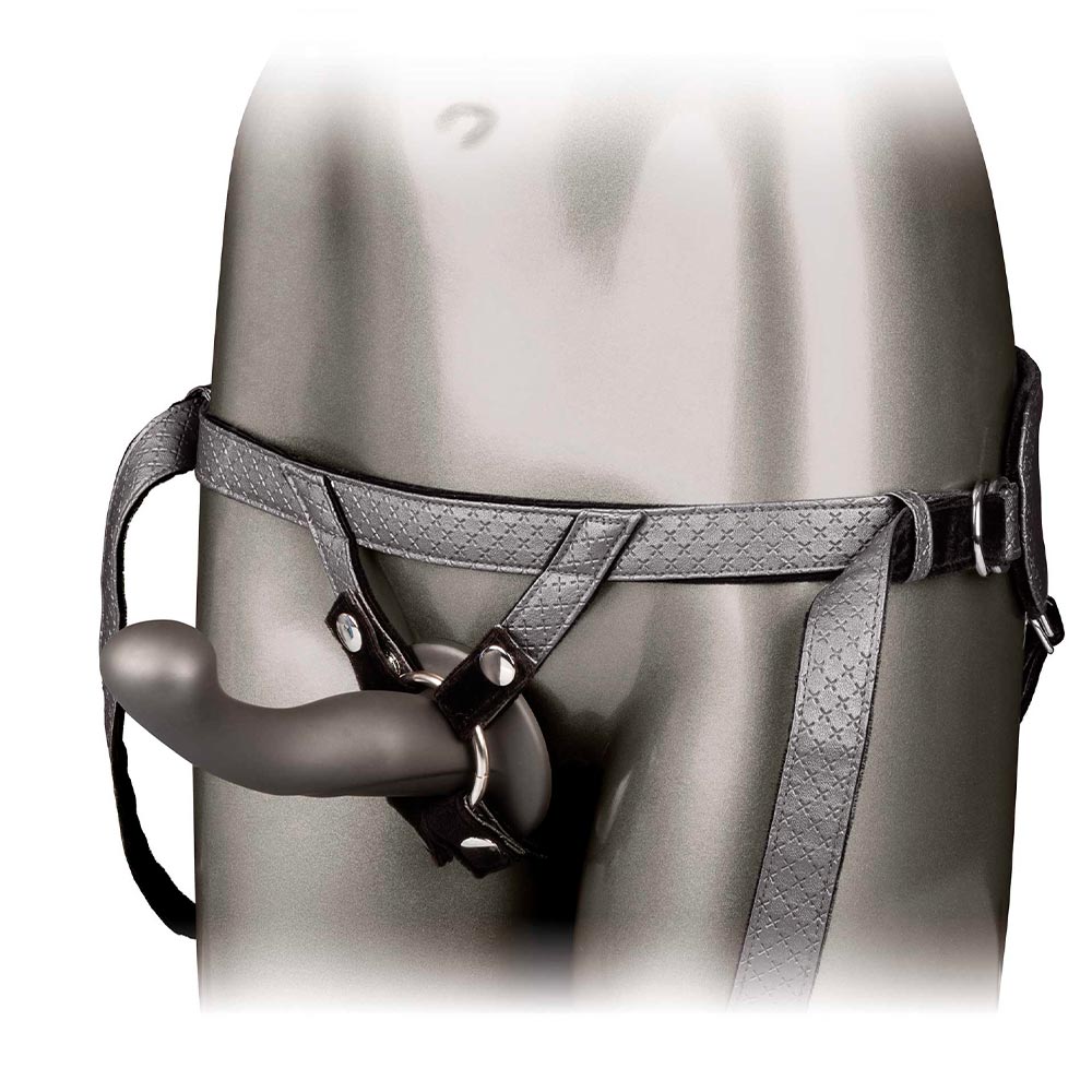 The Royal Sensual Strap On Harness Sæt Grå fra Calexotics