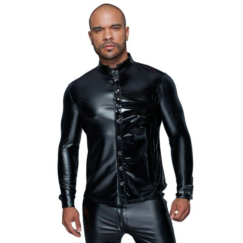 Amadis Wetlook Skjorte Sort    fra Noir Handmade