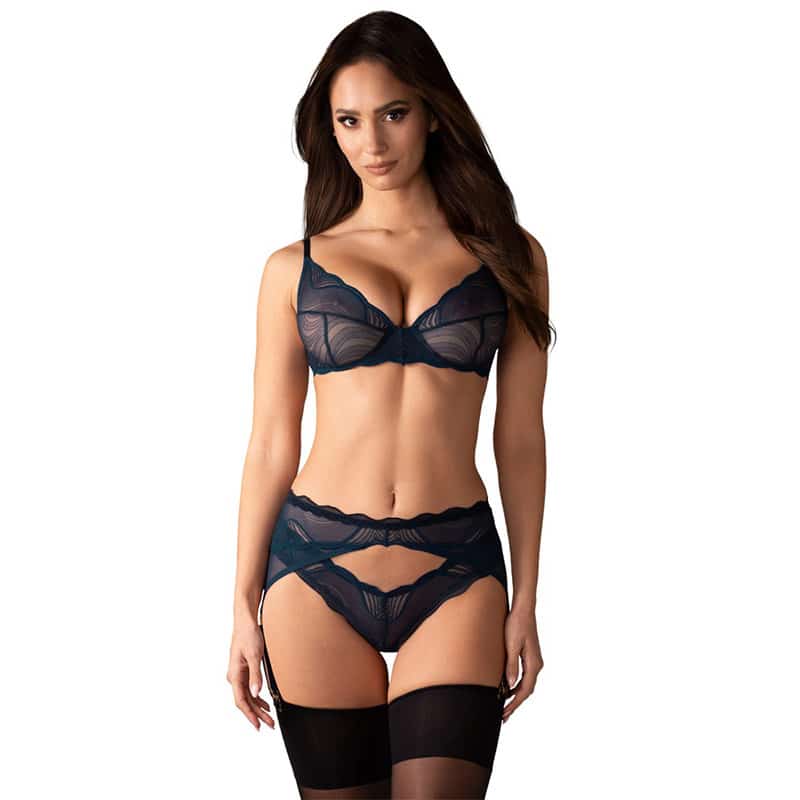 Sensuelt Nightly Blue Lingeri Sæt fra Obsessive - Black Friday!