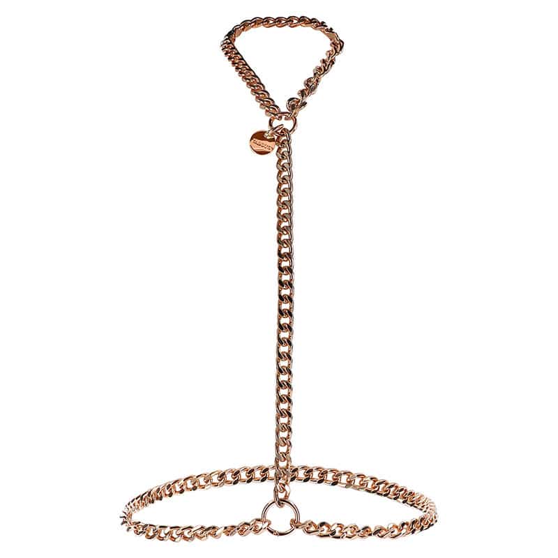 Dona Statement Harness Kæde Guld   L  fra Taboom