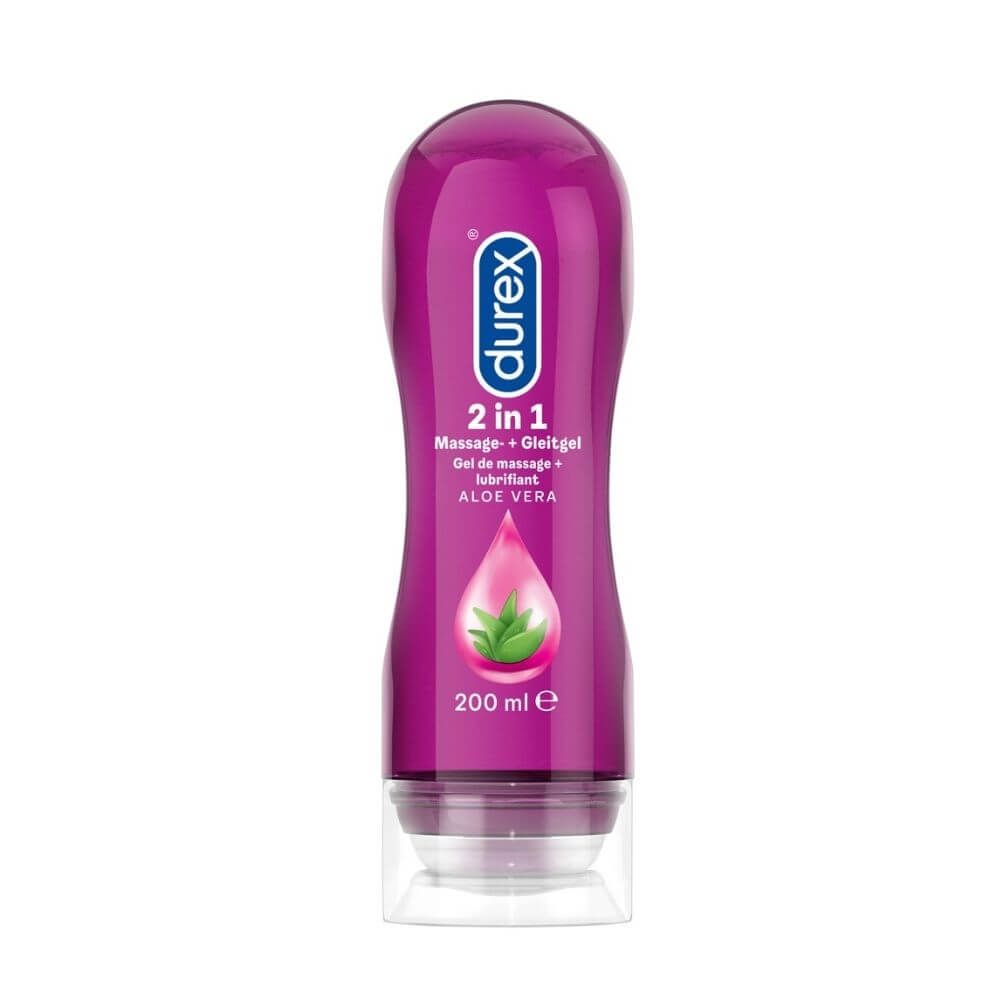 Play 2 I 1 Massageolie Og Glidecreme   200 Ml fra Durex