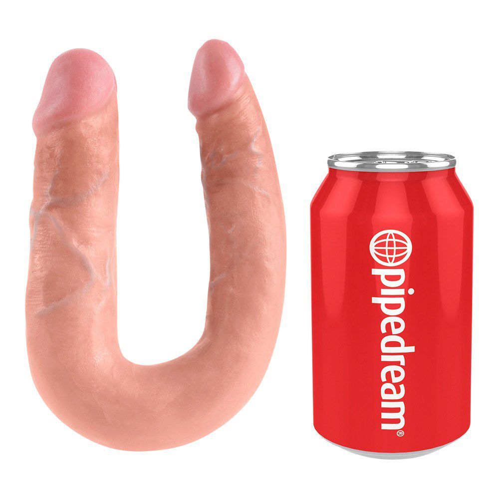 U Shaped Double Trouble Medium   Lys Hudfarve fra King Cock