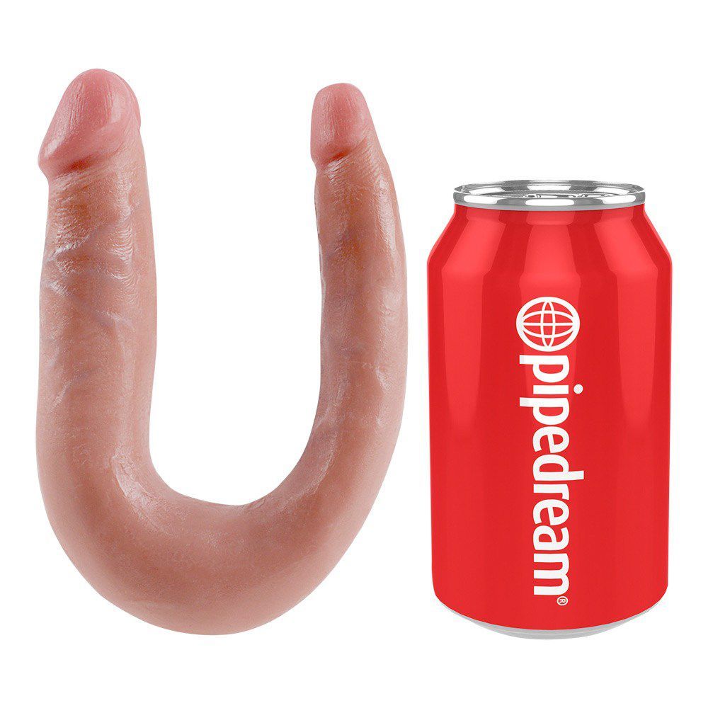 U Shaped Double Trouble Small   Lys Hudfarve fra King Cock