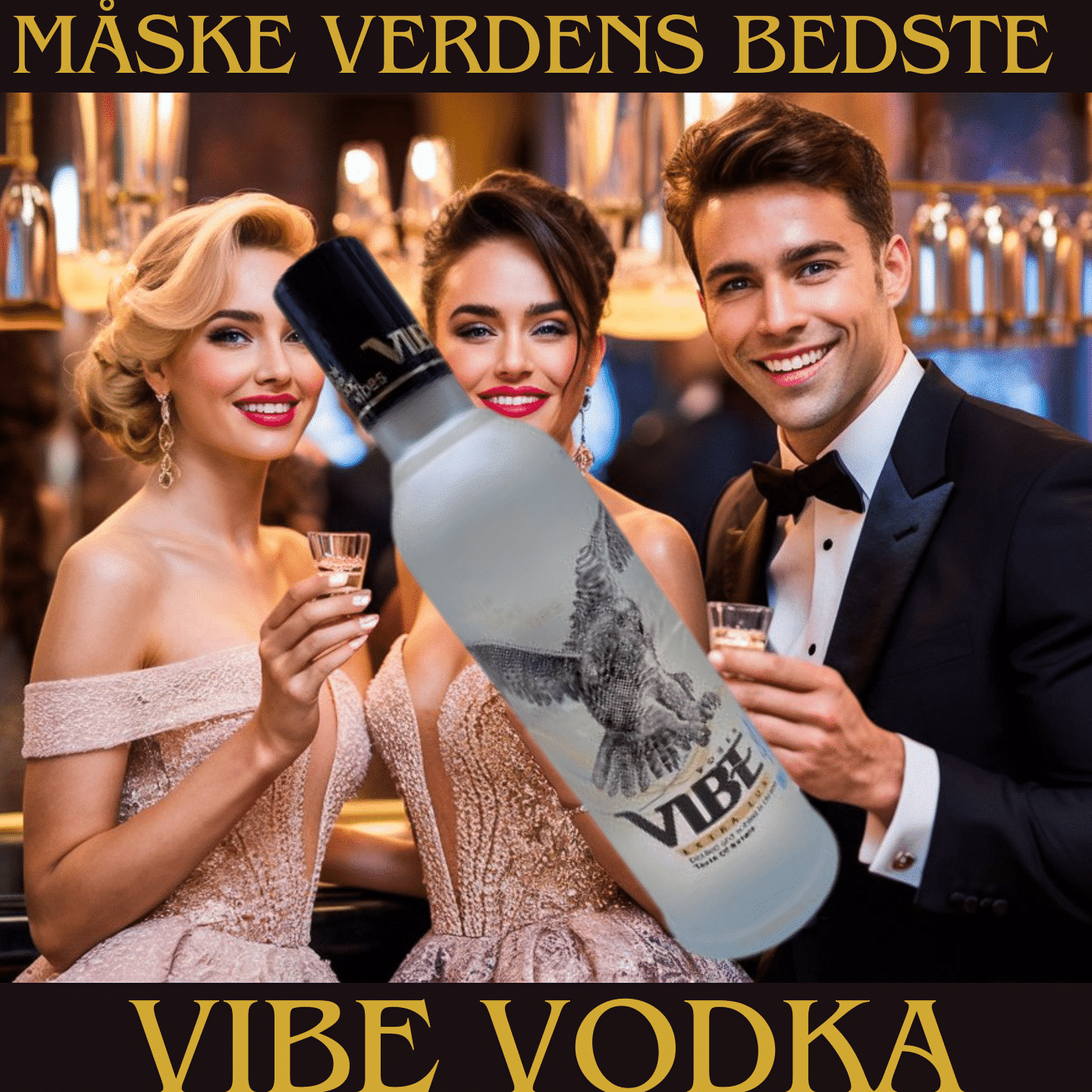 VIBE Vodka 40% - Eksklusiv 0,50 Liter Flaske!