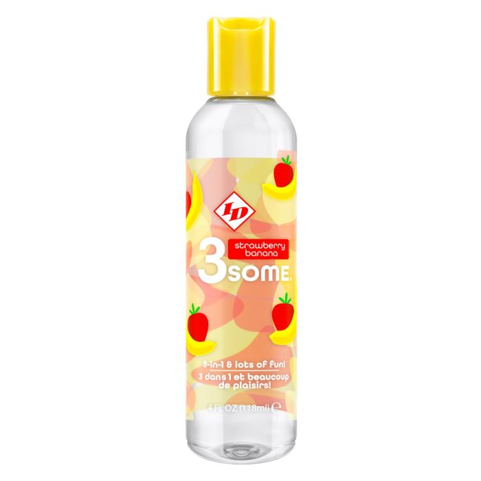 Id 3some Glidecreme Med Jordbær Og Banan 118 Ml fra Id Lube