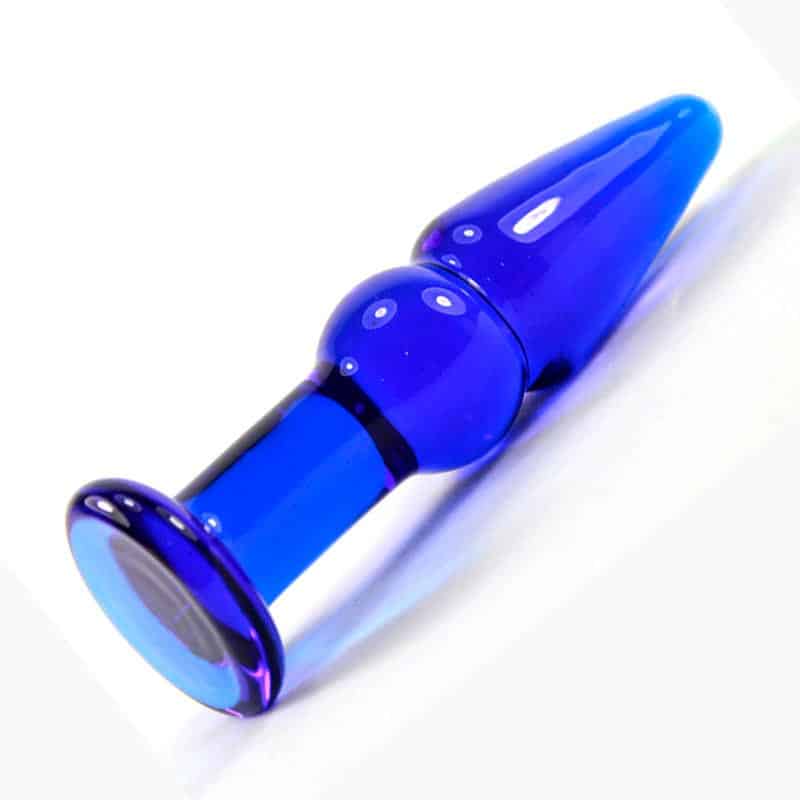 Glas Buttplug Blå fra Celestials