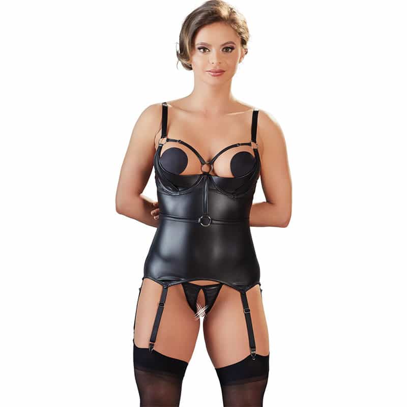 Nora Bondage Corsage Med Manchetter    fra Cottelli