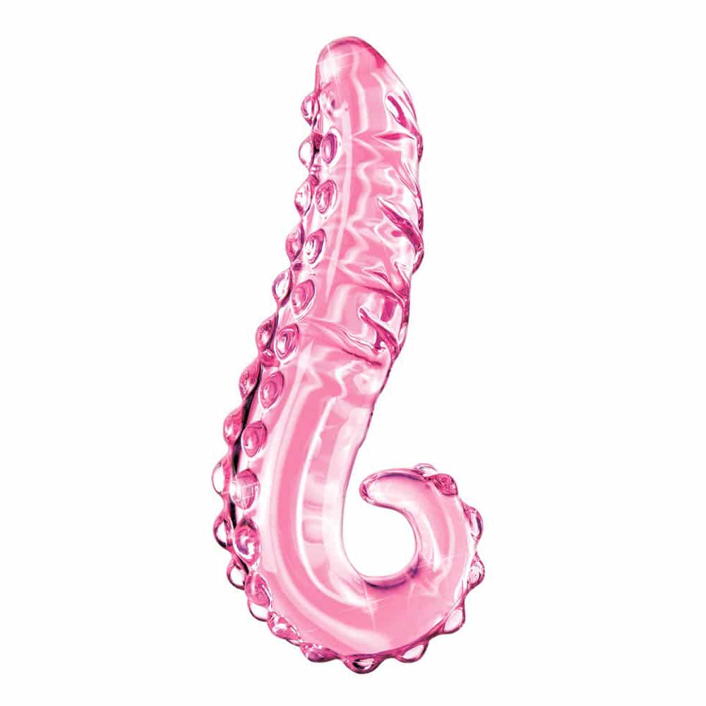 No. 24 Pink Glas Dildo fra Icicles