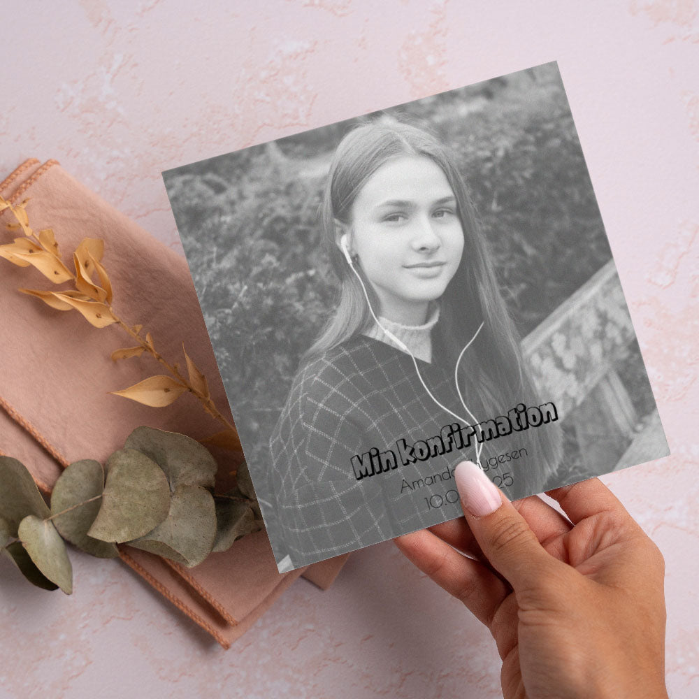 Indbydelse Til Konfirmation   Design 5 fra Dinfotobog.dk
