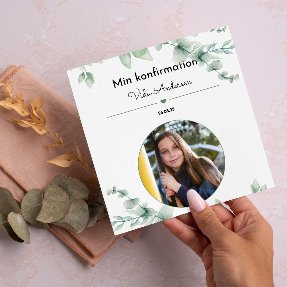 Indbydelse Til Konfirmation   Design 2 fra Dinfotobog.dk