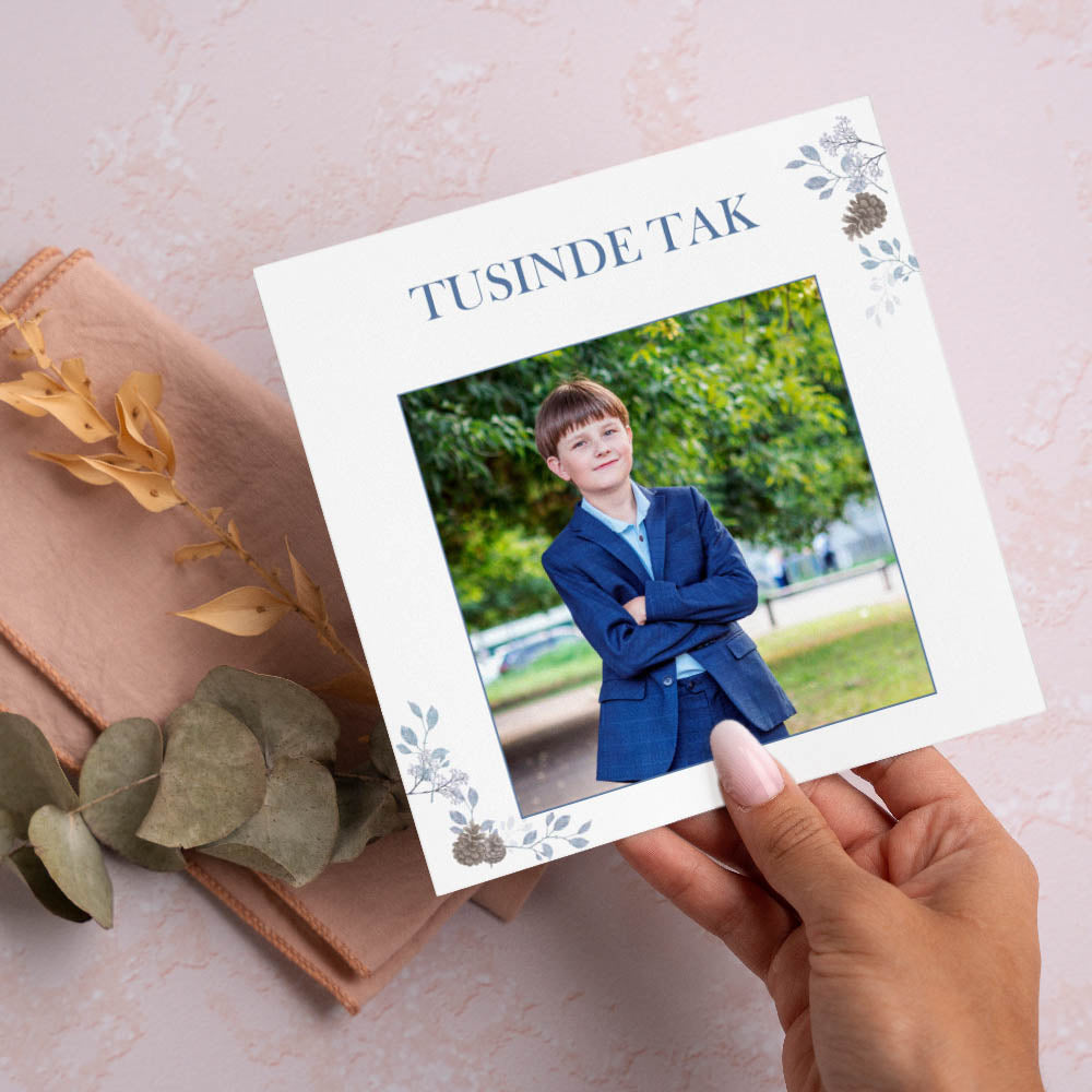 Takkekort Til Konfirmation   Design 6 fra Dinfotobog.dk