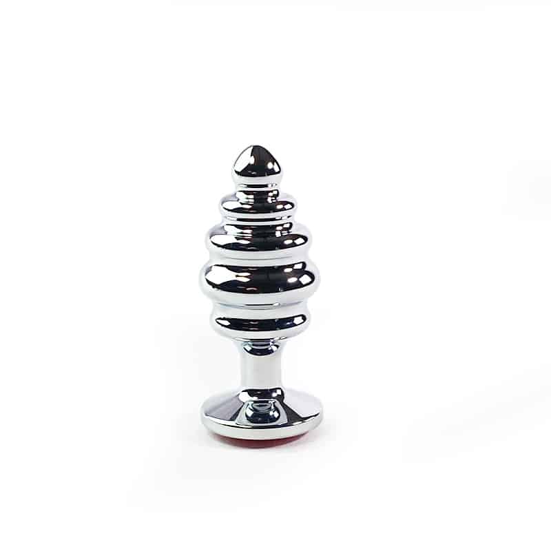 Ribbet Metal Buttplug Medium fra Celestials