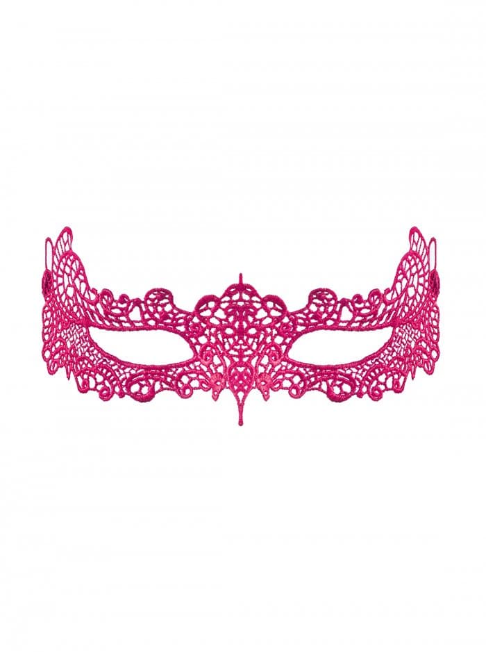 Maske Med Smukke Detaljer One Size   Pink fra Obsessive