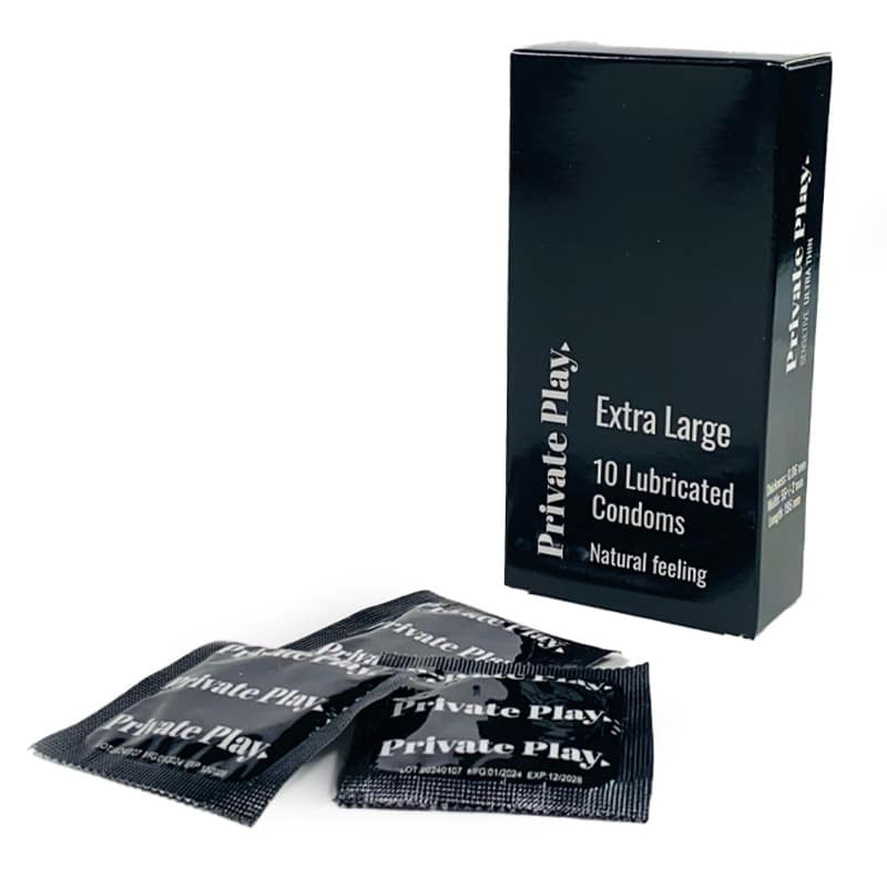 Extra Large Kondomer 10 Stk fra Private Play