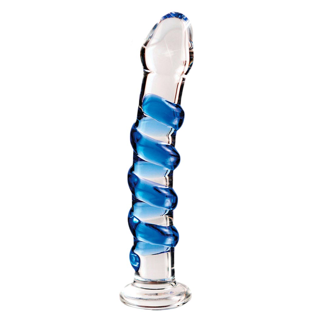 No 5 Glas Dildo fra Icicles