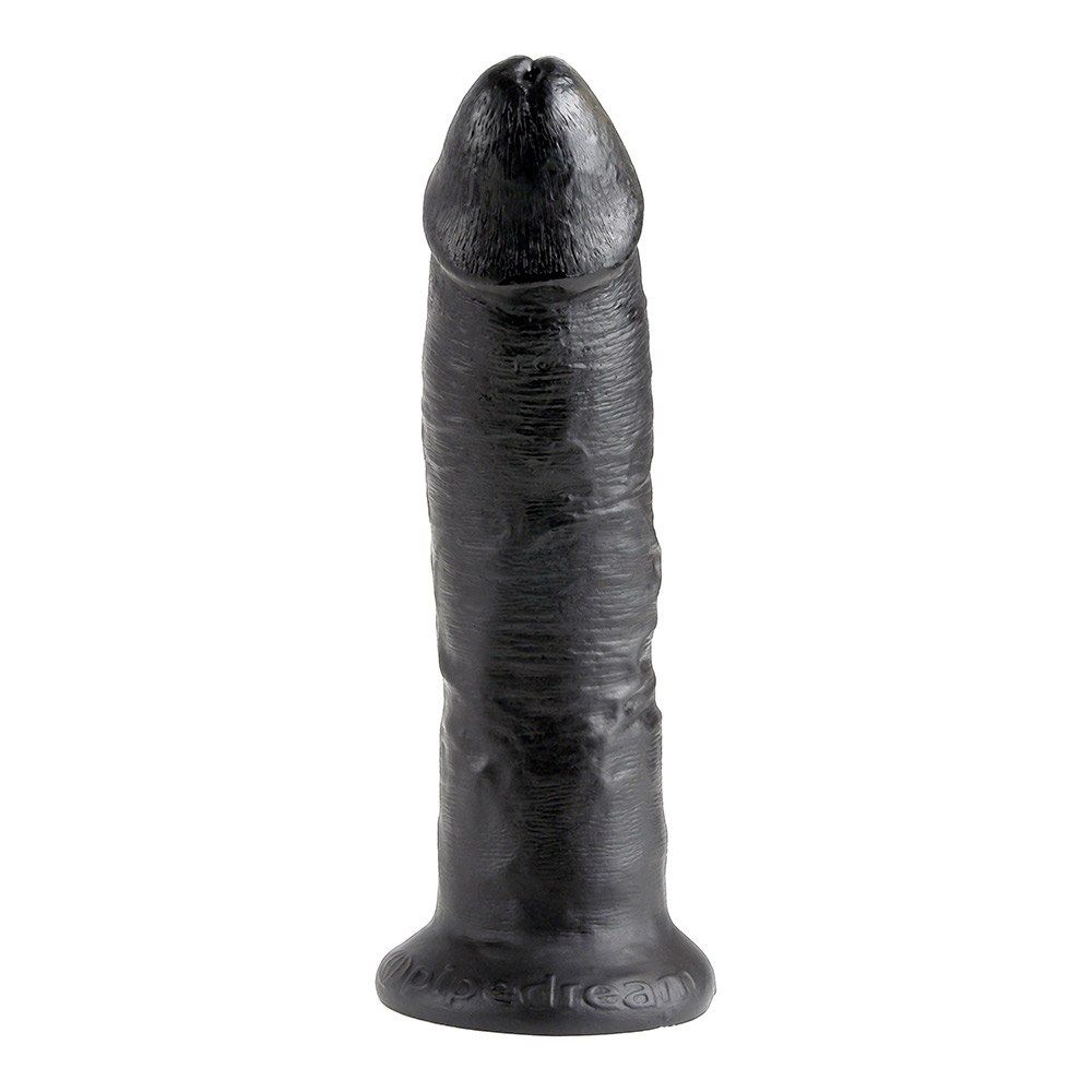 23 Cm Cock Realistisk Dildo   Svart fra King Cock