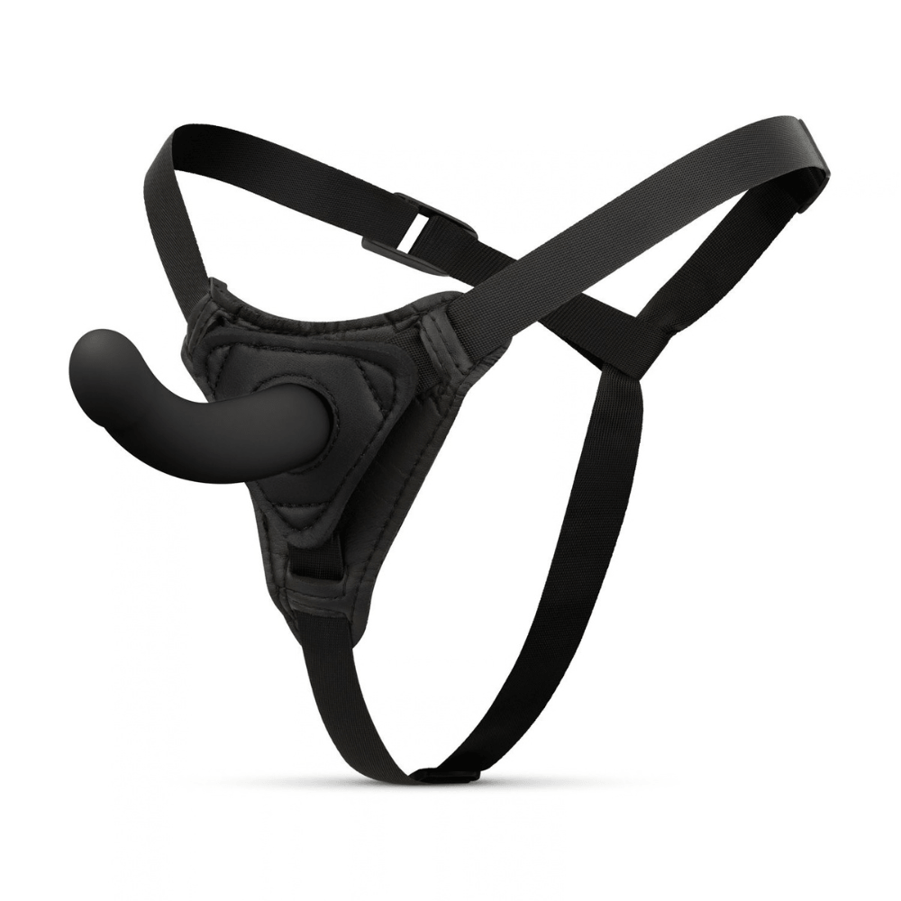 Fetish Smooth Strap On Sæt Med Dildo   Sort fra Easytoys